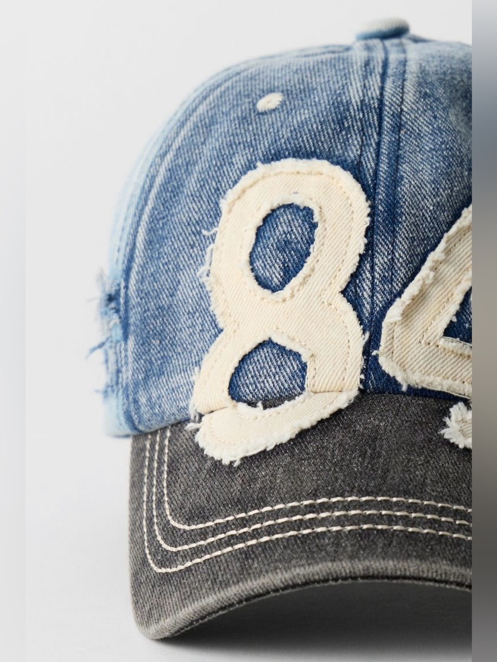 FP MOVEMENT by FREE PEOPLE ~ Hollie Varsity Denim Baseball Hat ~ Denim ~ NWT** - Picture 10 of 16